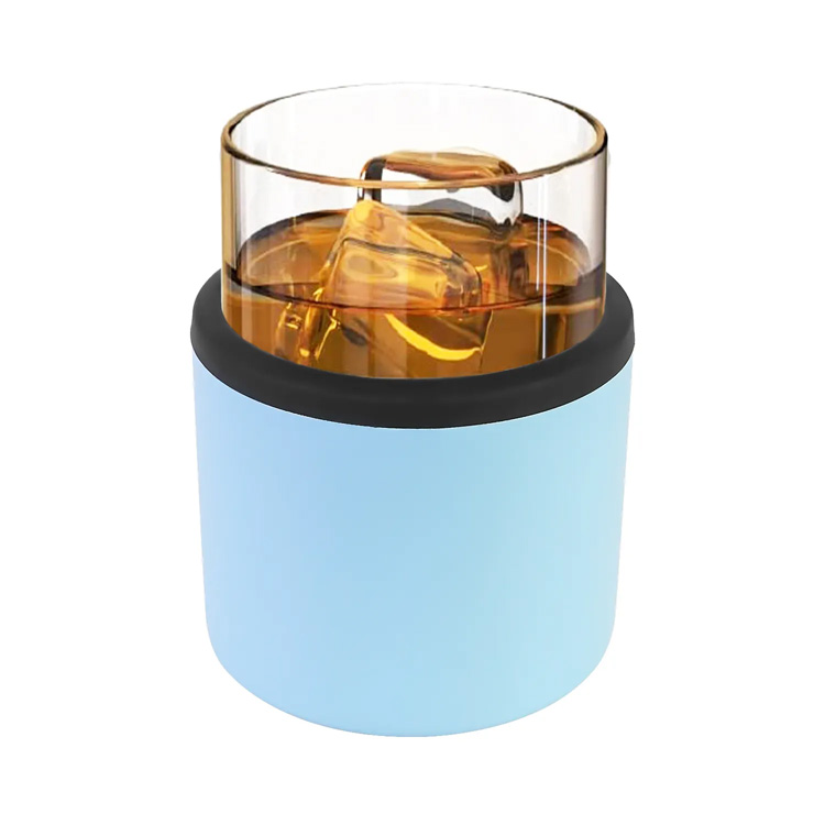 11oz unik tre rustfritt stål isolert whisky tumbler