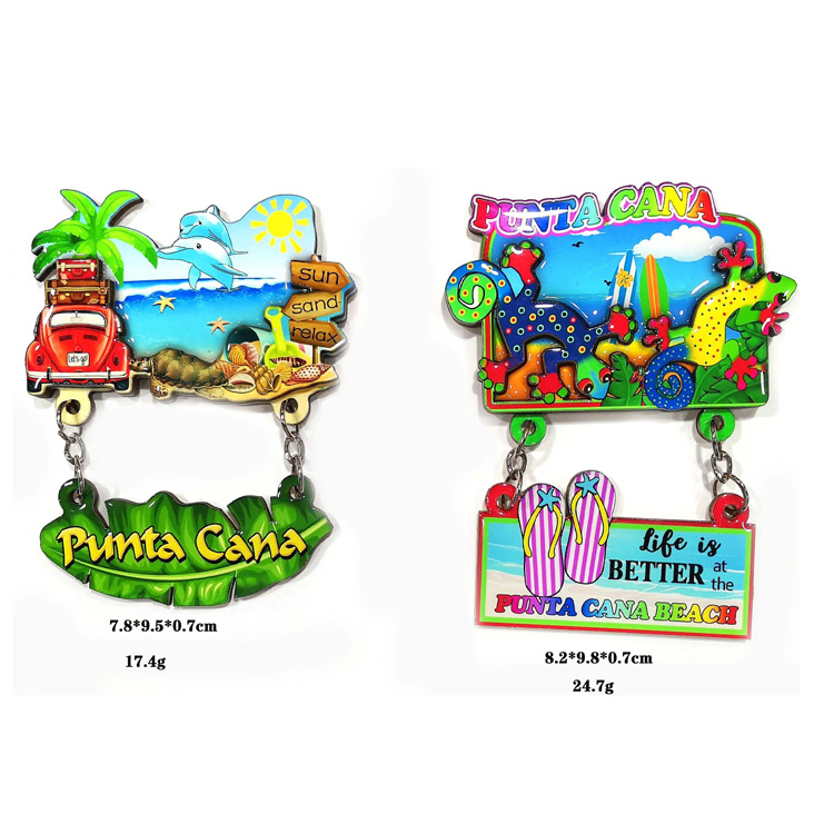 3D-tilpassbar middelhavsdesign-souvenir-kjøleskapsmagnet