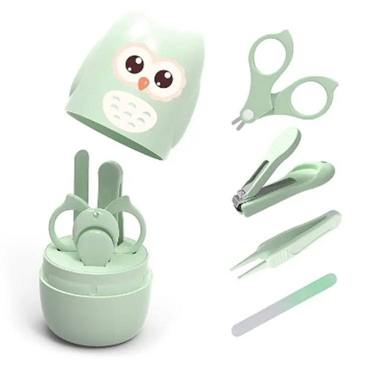 4-i-1 Baby Kids Nail Polisher File Infant Newborn Manicure Set