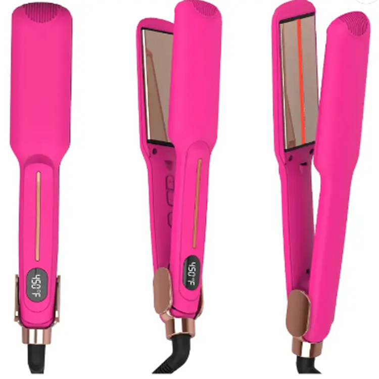 Tilpasset engros Rosa hår Volumizing Hair Straightener