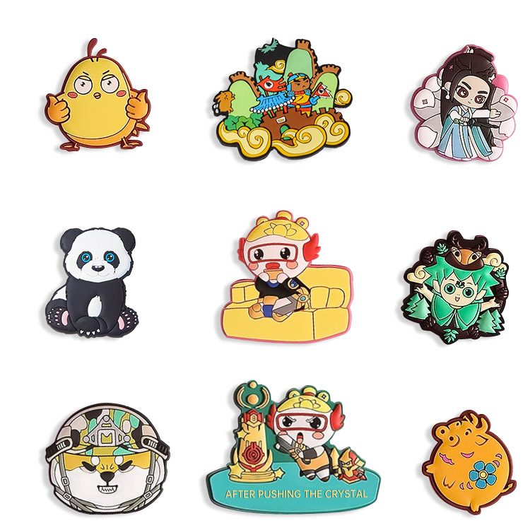 Dekorasjon Egendefinert logo alternativ tilgjengelig PVC kjøleskapsmagneter