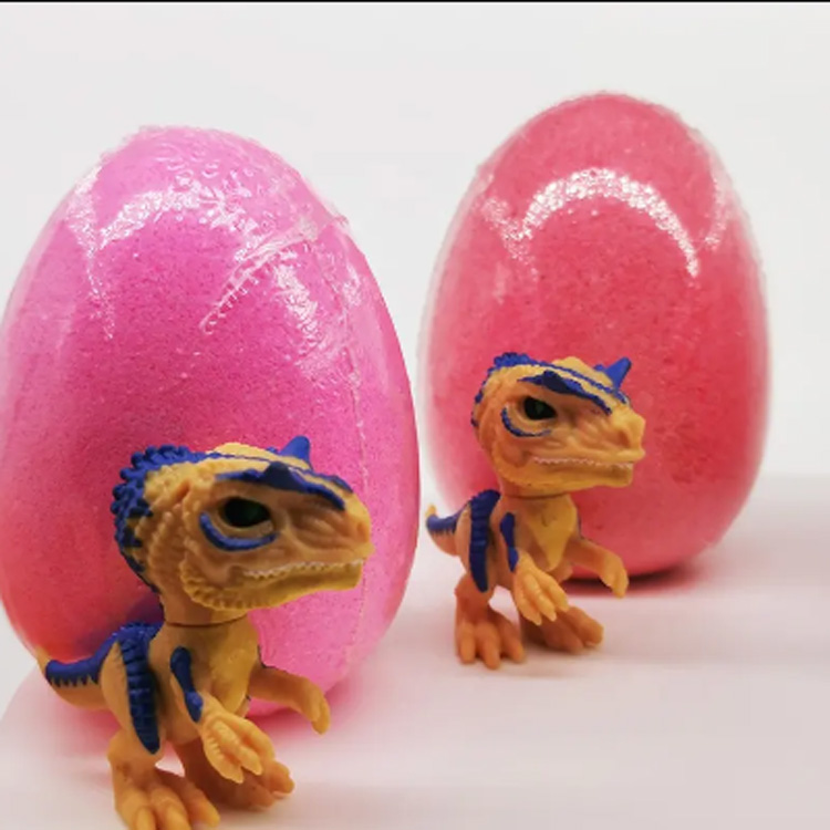 Blomstduftende boble fizzies dinosaur eggform badebombe