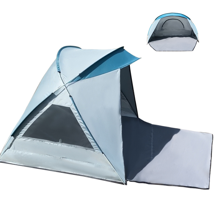 Høykvalitets 4-voksne hurtigåpnende glamping utendørs strandtelt