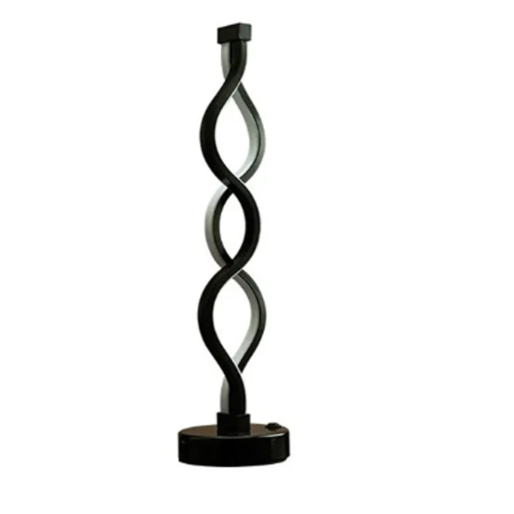 Hot Sale Moderne Spiral Wave Shape Creative Study Skrivebordslamper