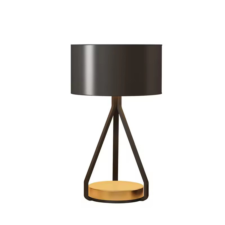 Hotel Modern Black Bedside Bedroom Design Bordlampe