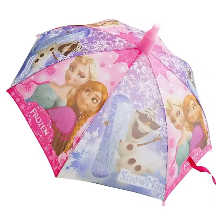 Barn paraply pongee anti drypp tegneserie stål plast polyester
