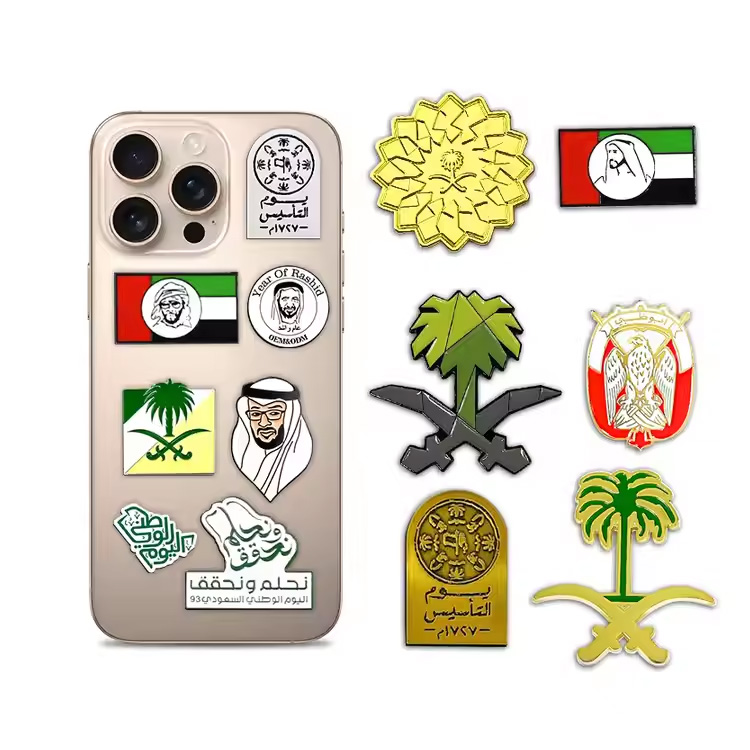 Mexico Metal Custom Lapels Emalje Saudi Metal Sticker Pin