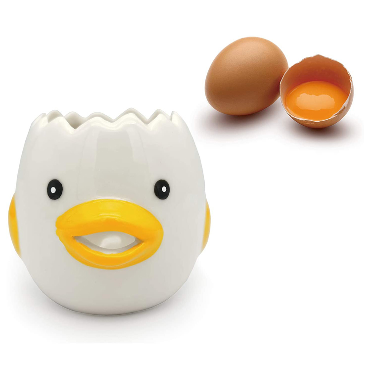 Mini hvit og eggeplomme skiller tegneserie egg separator