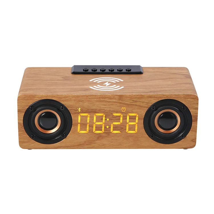Multifunksjon 3 i 1 digital trådløs lading Bluetooth -klokke