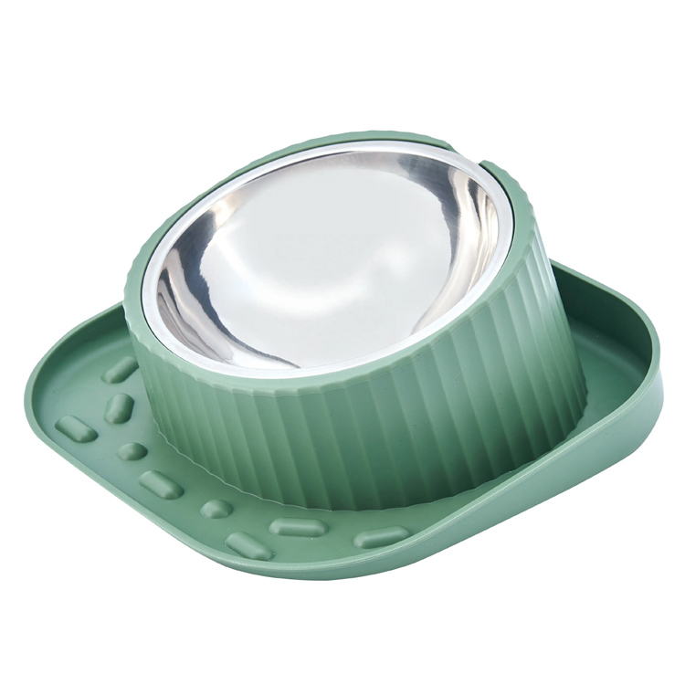 Multifunksjonell luksuriøs rustfritt stål Pet Dog Water Bowl