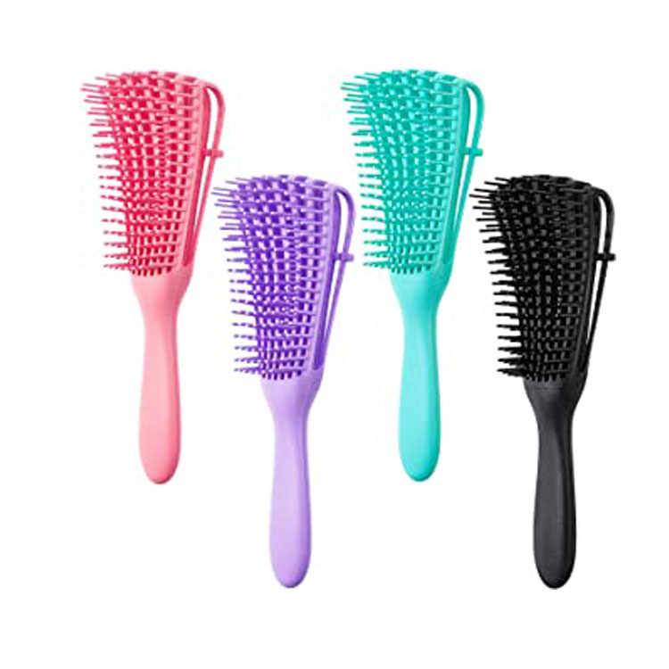 Natural Detangling Curly Hair Octopus Detangler Brush