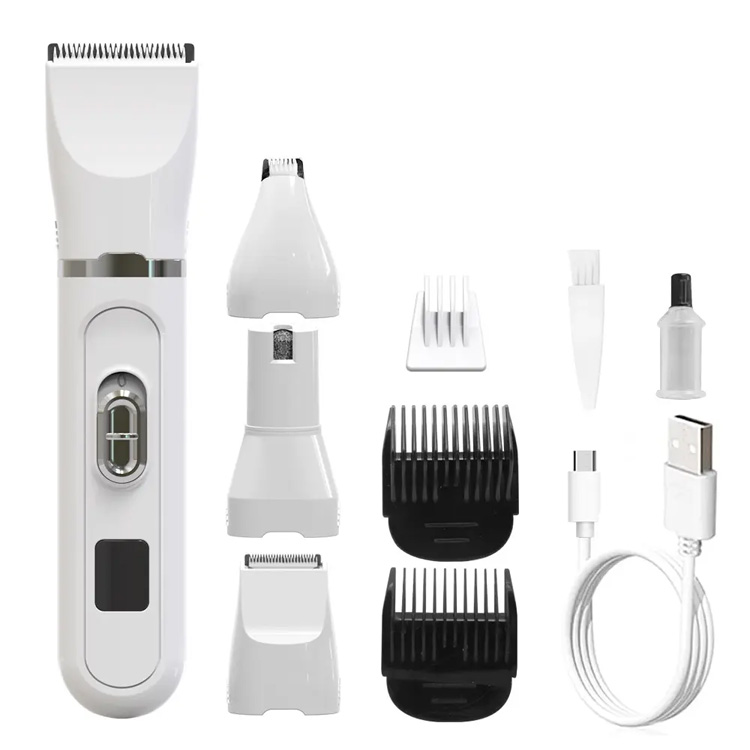 Ny 4 i 1 Grooming Kit Low Noise Pet Hair Trimmer Dog Shaver