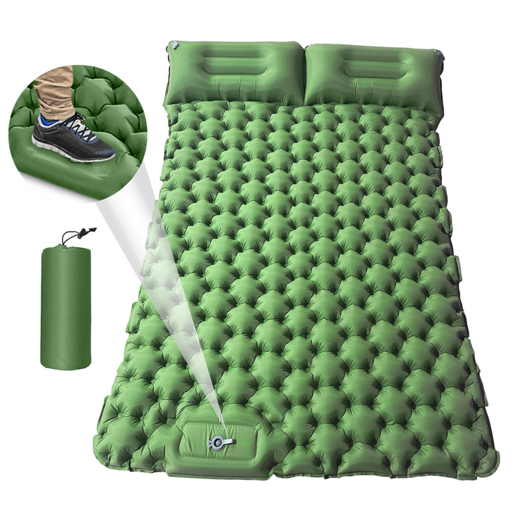 Utendørs bærbar 10 cm tykkelse dobbel campingmadrass