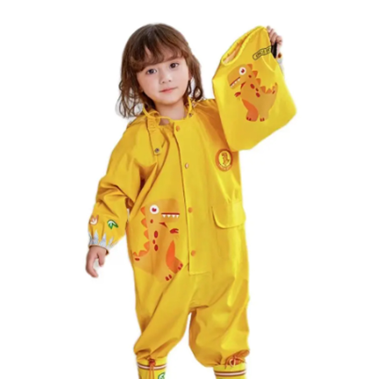 Utendørs vanntett tegneserie Dinosaur Kids Rain Coat