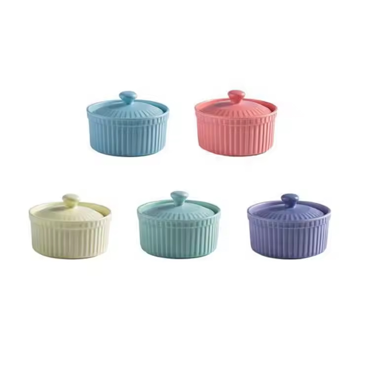 Ovnsikker personlig nydelige runde lodde ramekin boller
