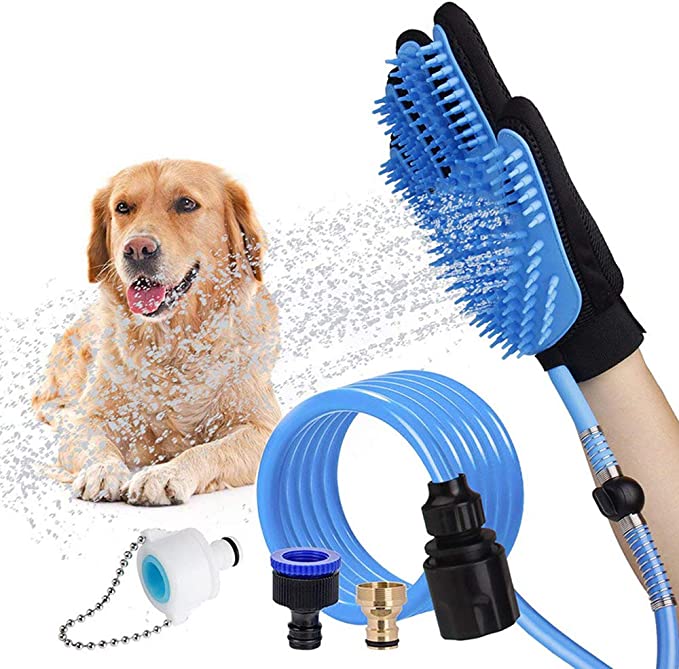 Pet Bathing Tool Hundevaskesett Massasje Grooming Handske