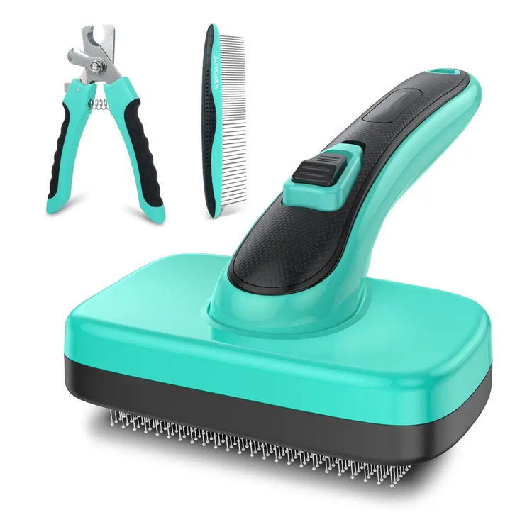 Pet Grooming Tool Shedding Selvrensende Slicker Brush