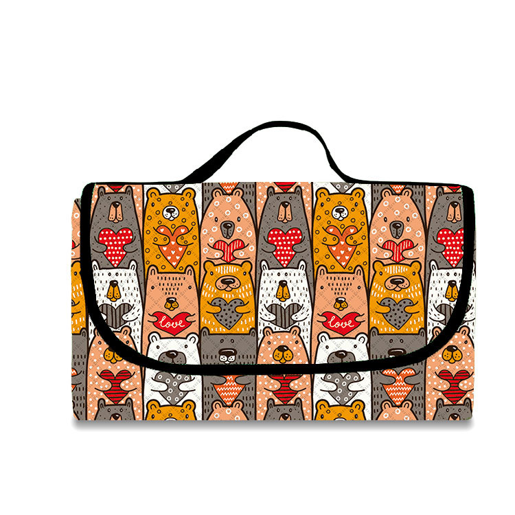 Piknikteppe Roll up Bærbar Utendørs Camping Piknikmatte