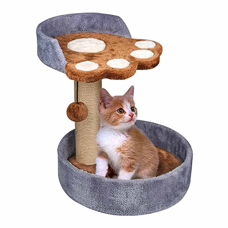 Plysj Sisal klatrestolpe Cat Tree Scratcher