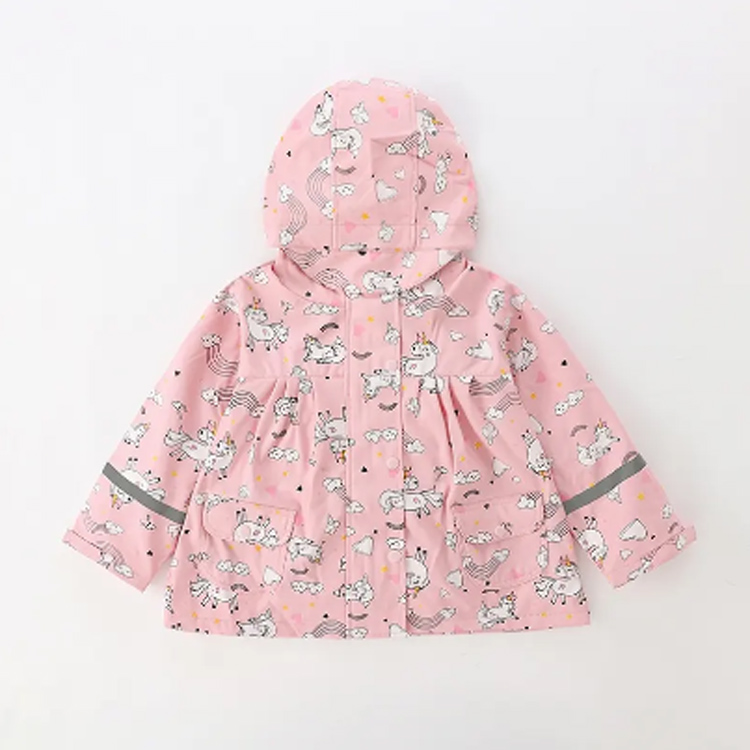 Poncho -stil tyknet vindbryter mannlig kvinnelig regnfrakk
