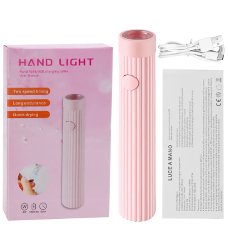 Bærbar mini UV LED Nail Art Hand-Held Word Lamp