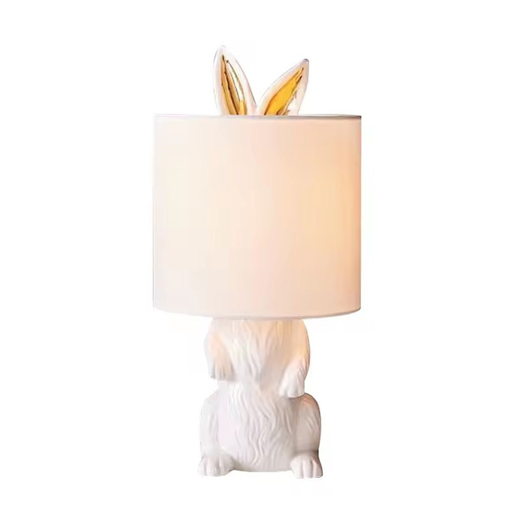 Post Modern Creative Design Parlor Kids Rabbit Bordlamper