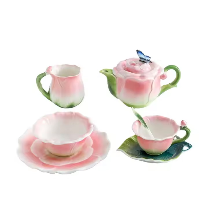 Rosekeramikk 160 ml 300 ml 650 ml Luksuskrus av høy kvalitet
