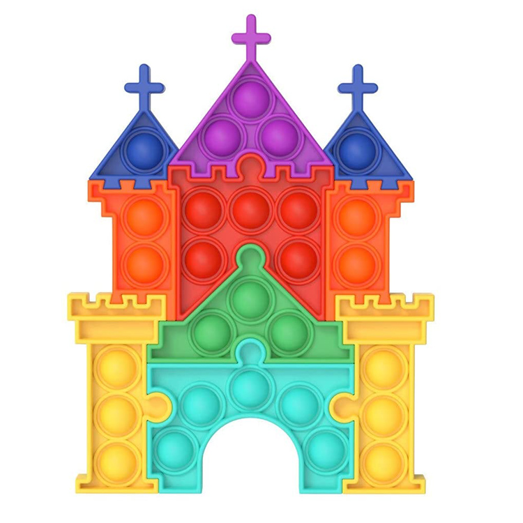 Silikon Popper Puzzle Castle Fidget Sensory Toy