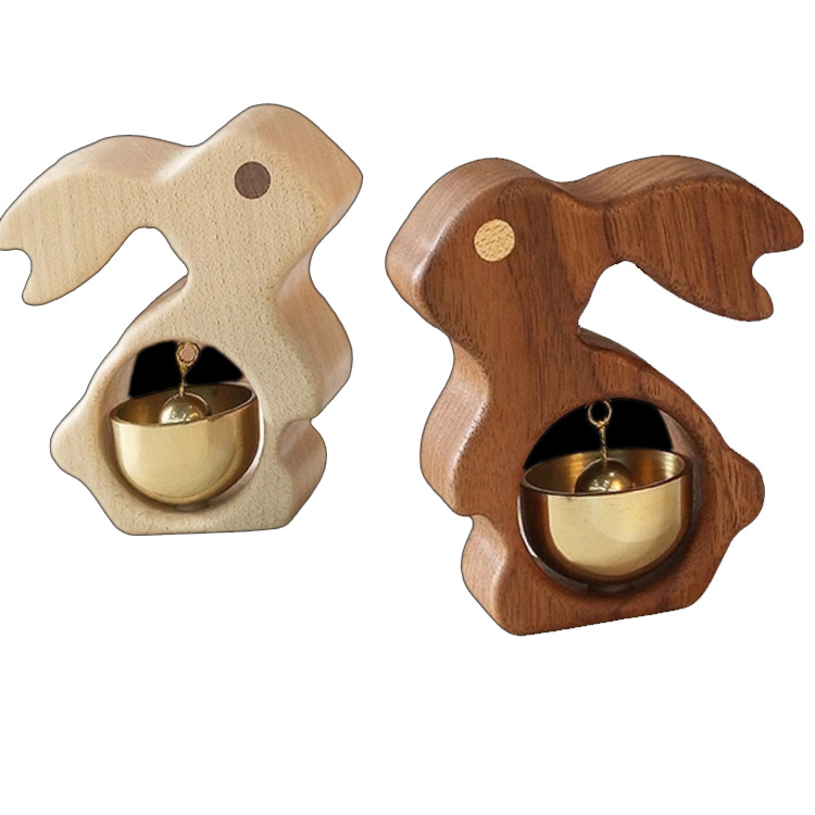 Heltre kanin kjøleskapsmagneter Håndlaget dørklokke i messing