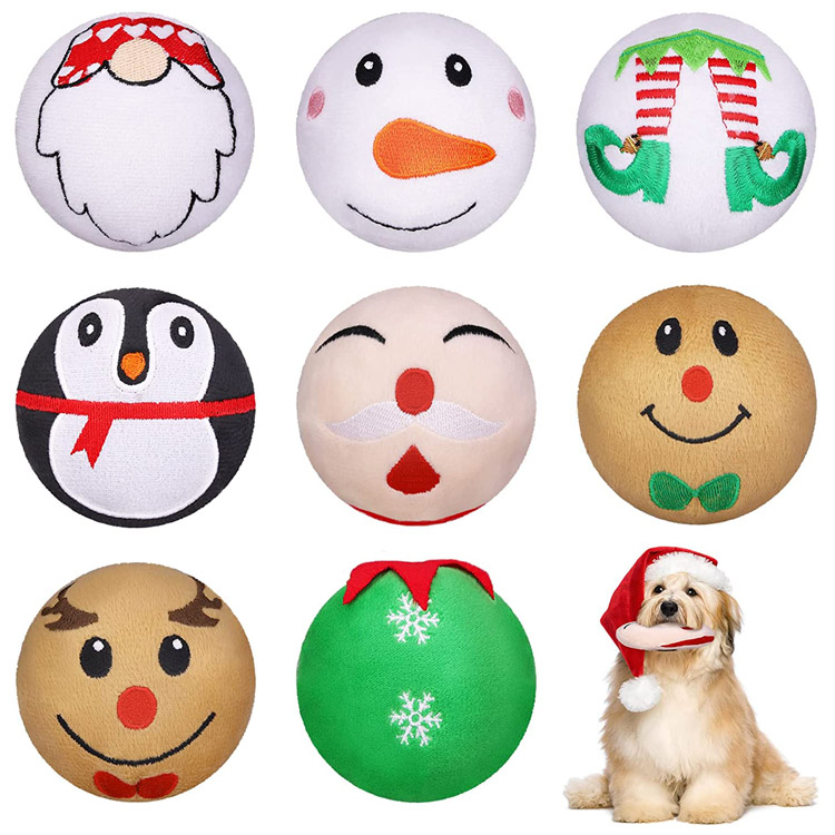 Squeaky Stuffed Chew Christmas Plysj Hundeleke