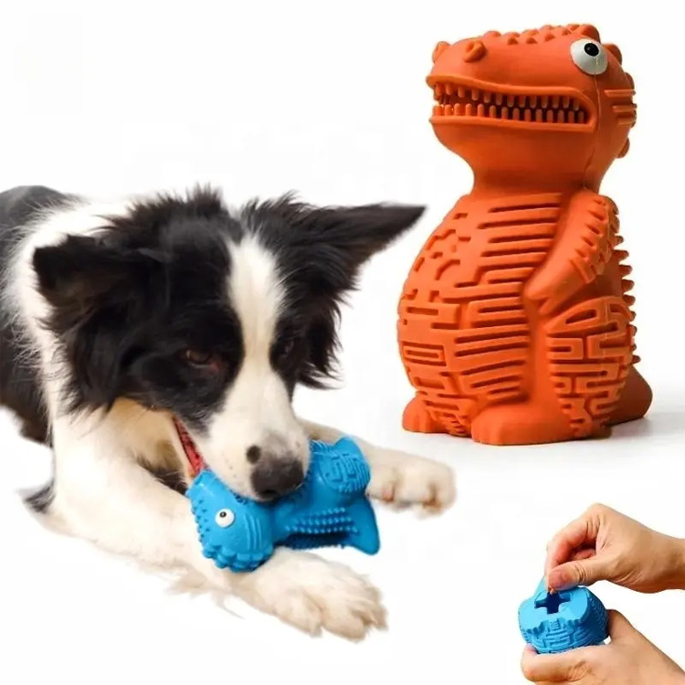 Tøff hent tygge holdbar gummi dinosaur puslespill