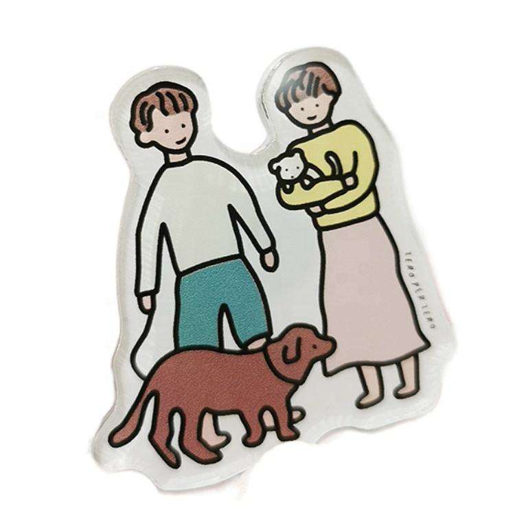 Transparency Creative Akryl Kjøleskap Magnetic Stickers