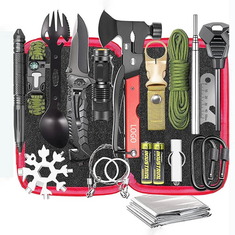 Engros Survival Gear Kit for Camping Vandring Fiske Jakt