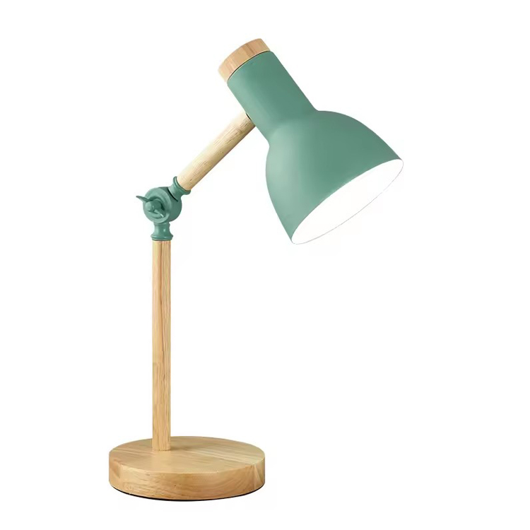 Bordlampe i tre med bordlampe Smart Reading Wood